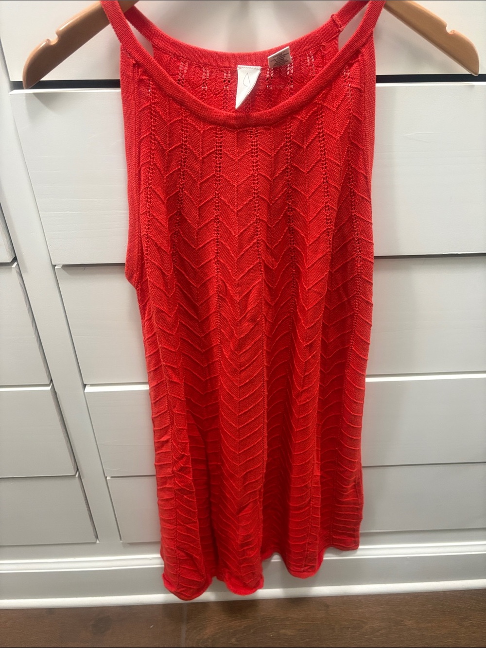 Joie Red Knit Swim Coverup